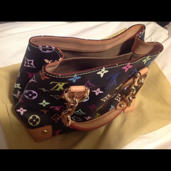 Authentic Louis Vuitton Audra bag black multicolor - Picture 2 of 8